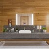 7 Piece Solid Concrete Gray Matte Bathroom Accessory Set