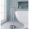 ARIEL 3-Handle Freestanding Claw Foot Tub Faucet with Hand Shower, Chrome, 11