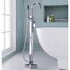 ARIEL Single-Handle Freestanding Roman Tub Faucet with Hand Shower, Chrome, 5-19/64